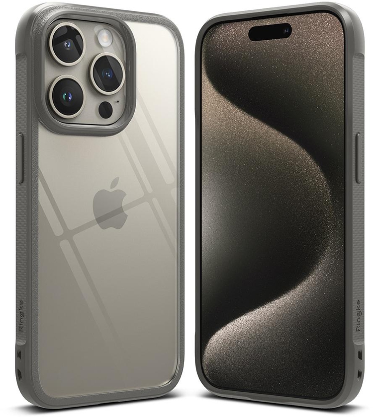Ringke iPhone 15 Pro Case Cover, Fusion Bold Series, Gray