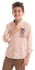Andora Boys Full Sleeves Bi-Tone Shirt - Semon & Off White