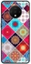 Protective Case Cover For OnePlus 7T Colorful Floral Shapes Pattern