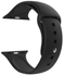 Replacement Sports Silicone Watch Strap For Apple Watch Series 5 -42/44 MM - Black