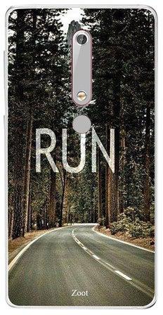 Skin Case Cover For Nokia 6(2018) مطبوع عليه كلمة Run