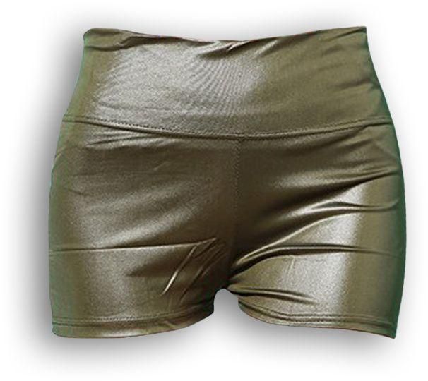 Casual Women Women Leather Short       Size M - Green