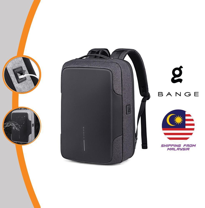 Bange Laptop Backpack Elmy 15.6 (Black - Grey)