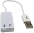 Golden Tec Boghdadi USB 2.0 Audio Headset Microphone Jack Converter - White