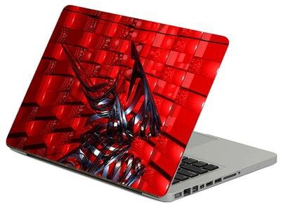 Abstract 3D Printed Laptop Sticker Multicolour