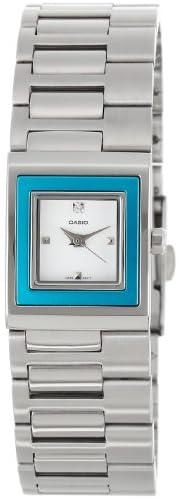 Casio women's ltp1317d-2c silver stainless-steel quartz watch with white dial