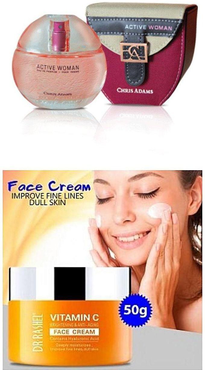 Chris Adams Active Woman Women Perfume + Face Cream