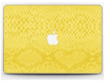 Yellow Snake Skin Cover For Macbook Pro Retina 13 (2015) Multicolour