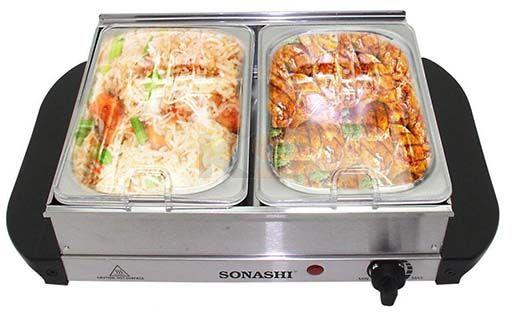 Sonashi 2 Tray Buffet Warmer (SBW-1002)