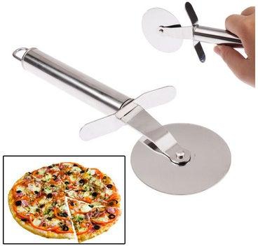 Stainless Steel Round Pizza Cutter Silver