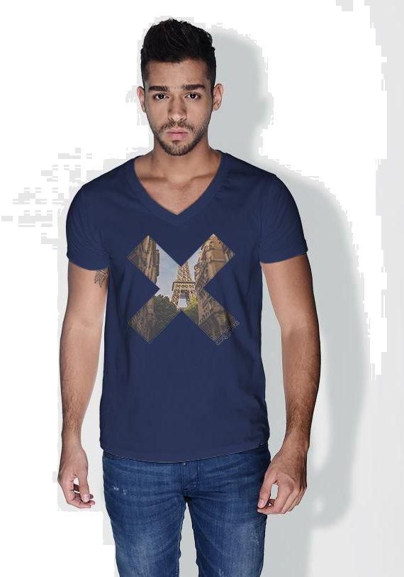 Creo Paris X City Love T-Shirts for Men - XL, Blue
