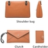 Fashion Handbag Set for Women Handbags Shoulder Bags Large Tote Bag Small Crossbody Clutch,Premium Leather Multi-Bag of 3pcs