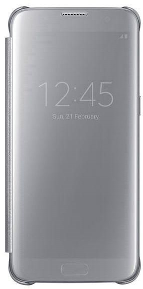 Samsung Galaxy S7 EDGE Clear View Cover - Silver