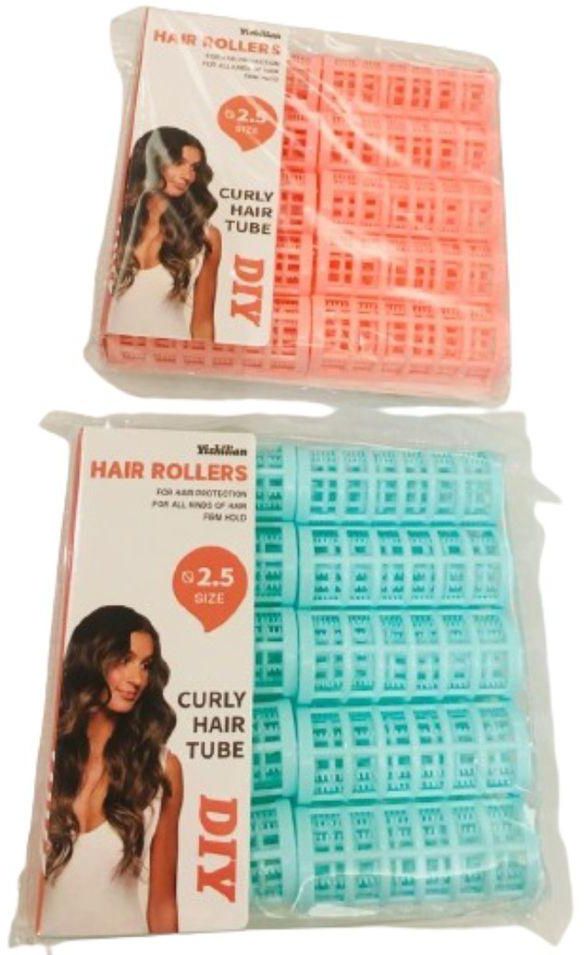 رول شعر للكيرلي من 10قطع اللون حسب المتاح مقاس3.6 مقاس 2.5