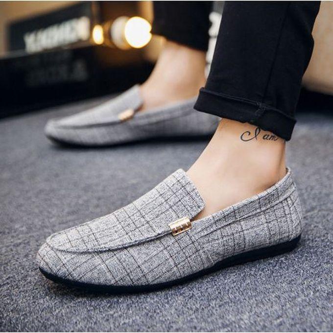 Fashion Men's Casual Slip On Loafers Low Top Canvas Shoes-EU43