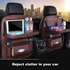 Generic-New Car Seat Back Bag Folding Table Organizer Pad Drink Chair Storage Pocket Box Automobile Accessories Beige