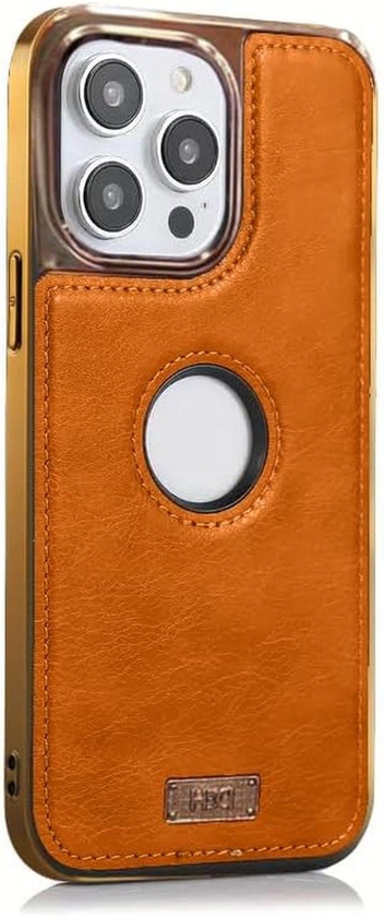 Next store Genuine Leather Back Case with Velvet Lining Inside Raised Edges Full Camera Protection Bumper Cover Compatible with iPhone 12 Pro Max - By Next store (Havan)