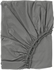 ULLVIDE Fitted sheet - grey 180x200 cm