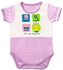 Value - Set Of (4) Basic Half Sleeve Printed Bodysuit - For Newborn Baby