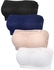 4 Pieces Lace Chest Wrap Strapless Bandeau Bra, Floral Lace Bra Top with Removable Pads