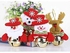Xmas Christmas Bells Decoration, Tree Hanging Ornaments, 4PCS Set(Santa/Snowman/Elk/Bear)