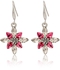 Mysmar White Gold Plated Pink and White Crystal Jewelry Set [MM449]