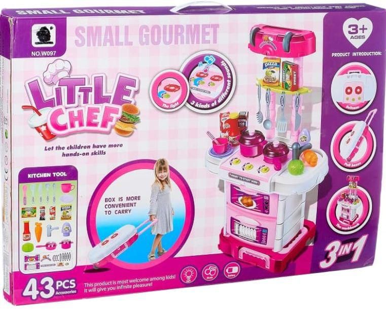 Little Chef 3 In 1 Kitchen Tools Toy For Children, 43 Pieces