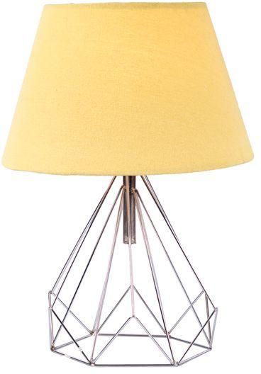 Nagafa Shop Bruno 1 Lamp Yellow*silver Table Lamp-TLYS-1