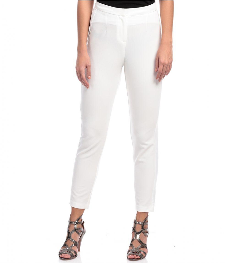 MISSGUIDED R4333773 Slim Fit Trousers for Women, White