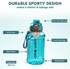 GROOVIER 800ML Water Bottle, Eco-Friendly Leak-Proof, and Durable Sports Bottle with One-Touch Cap and Volume Scale - Perfect for Sports Gym Fitness Outdoor Activities Daily Use BPA-Free (Green)