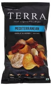 Terra Vegetable Chips Sea Salt Mediterranean Garlic & Herb 141g