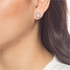 Michael Kors Women's Stainless Steel Silver CZ Stud Earrings - MKJ4708040