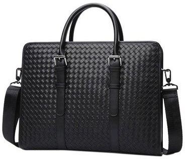 Leather Business Bag Black