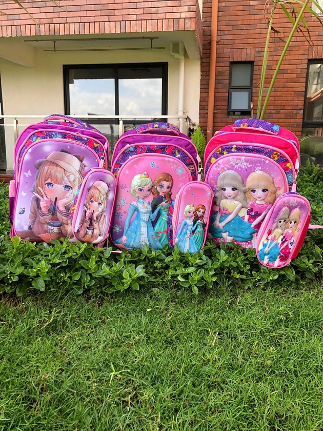 Generic Cartoon Themed School Bag Pack- New Style School Bags/ Boys Backpack for Chirldren Kids PopularDesign with a pencil bag