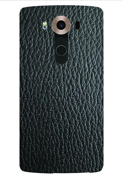 Stylizedd LG V10 Premium Slim Snap case cover Matte Finish - Black Leather