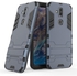Nokia 8.1 Case, Iron Man Heavy Duty Rugged Armor Shockproof Kickstand Phone Back Cover - Dark Blue