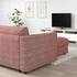 Corner sofa-bed, 5-seat, with chaise longue/Dalstorp multicolour