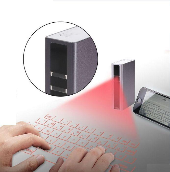 Virtual Laser Projection Bluetooth Keyboard With 5200mah Power Bank