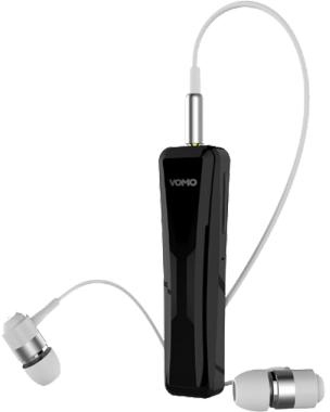 VOMO ST Wireless Bluetooth Headset with Adapter Black