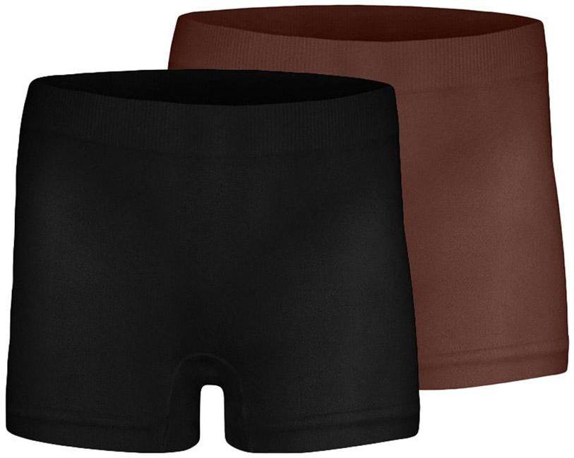 Silvy Set Of 2 Casual Shorts For Girls - Black Brown, 8 - 10 Years