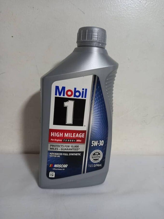 Mobil 1 Full Synthetic Motor Oil 5W-30 High Mileage 1 Liter
