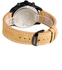 Curren 8152 Men's Quartz Analog Watch With Faux Leather Strap - Black and Brown Face