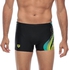 Arena AR2A032-5602 M Fogo Swimming Shorts for Men - 40 US/UK, Black/Soft Green