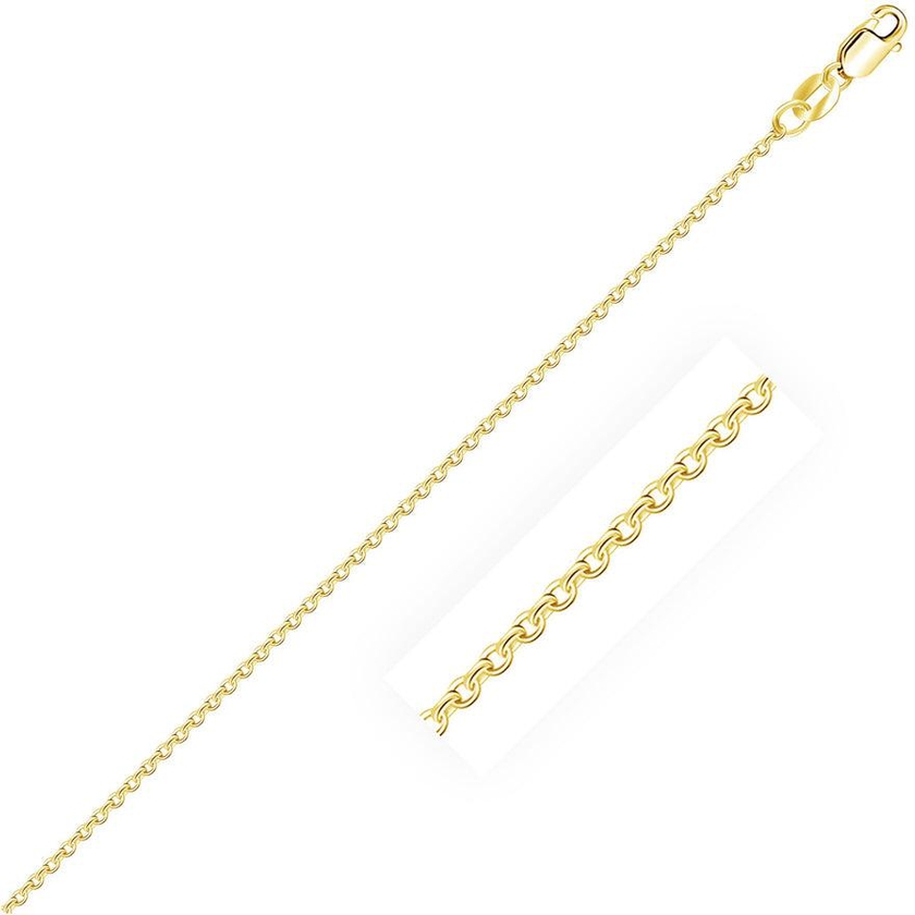 10k Yellow Gold Cable Chain 1.1mm-rx70007-20