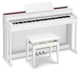 بيانو سيلفيانو رقمي من كاسيو طراز AP-470 أبيض