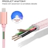 Generic 3A Woven Style Metal Head 8 Pin to USB Data / Charger Cable for iPhone 6s and 6s Plus, iPhone 6 and 6 Plus, iPhone 5 and 5C and 5S, iPad Air 2 and Air, Length: 3m(Rose Gold)