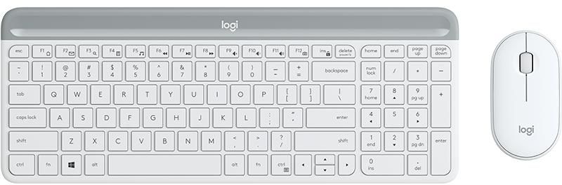 Logitech MK470 Slim Wireless Keyboard/Mouse Combo - Off White