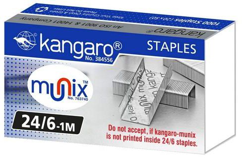 Kangaro Staple Pins 24/6 1M E-Series