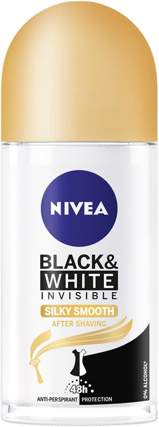 Nive deodorant female invisible black &amp; white silky smooth roll on 50 ml