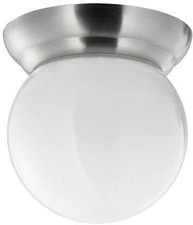 LILLHOLMEN Ceiling/wall lamp, nickel-plated, white